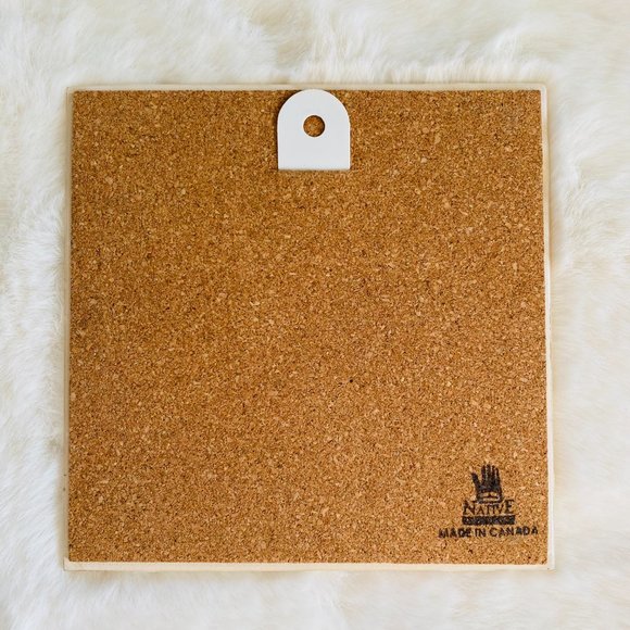 Canadian Native Indian Eagle Art 6" Trivet Wall Hanging Tile Decorative Art Boho - Picture 4 of 7